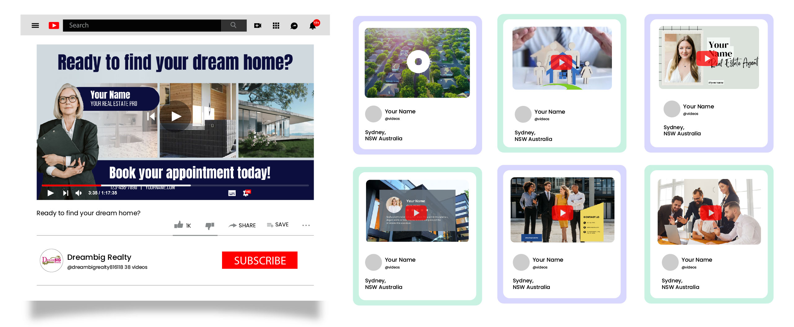 Realbot Premier Agent YouTube presence