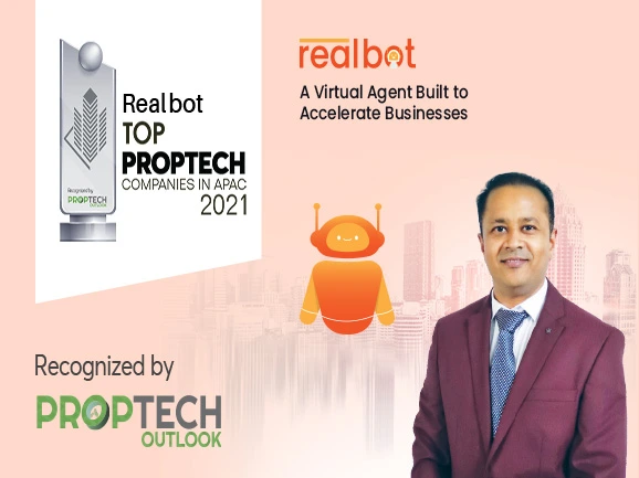 Realbot founder Rama Dwarapudi at industry awards