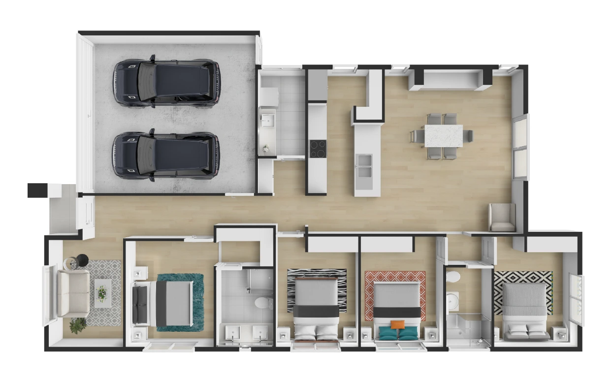 Rendered + furnished