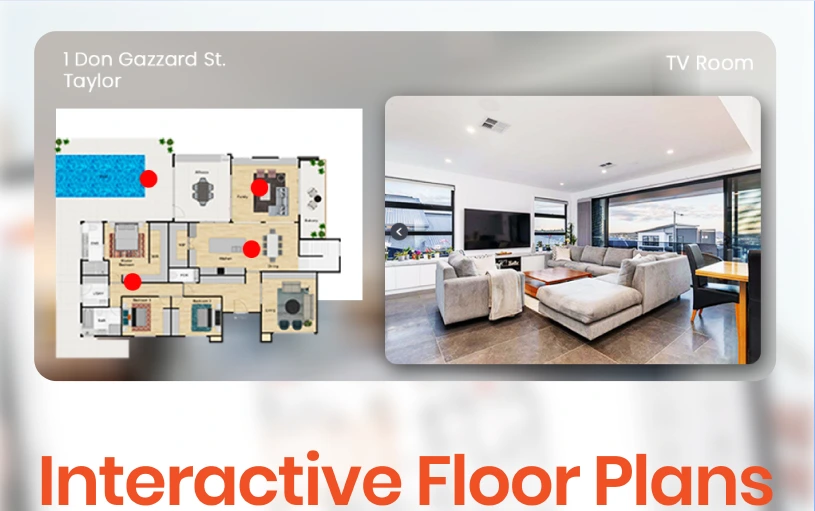 Interactive clickable floor plan