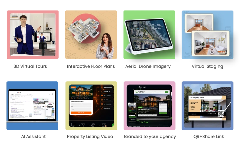 Premium property showcase landing page